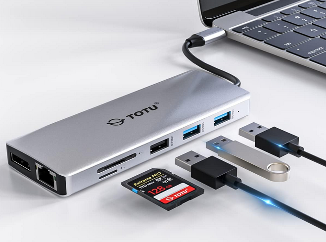 Screenshot 2024-12-11 at 14-11-09 USB C HUB TOTU 13-in-1 Docking Station Triple Displays für USB C Windows Laptops und MacBook Pro MacOS unterstützt Mirror Display nur grau TT-HB010A Amazon.de Elektronik & Foto.png